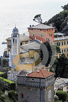 Chiesa di San Giorgio,a Roman Catholic church in Portofino Genoa,northern Italy