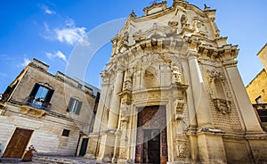 Chiesa di San Matteo on Via dei Perroni in Lecce Italy photo