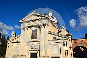 Chiesa di San Rocco all Augusteo - Church of Saint Roch all Augusteo with Largo San Rocco in Rome, Italy