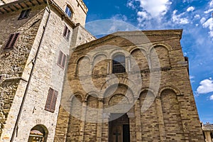Chiesa San Bartolo in San Gimignano in Tuscany, Italy