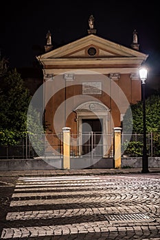 Chiesa San Luca Evangelista Church in Padova at Night