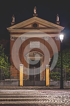 Chiesa San Luca Evangelista Church in Padova at Night