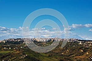 Chieti and the mountain