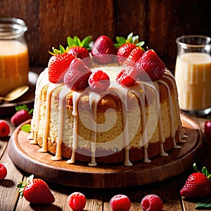 Chiffon Cake , traditional popular sweet dessert cake