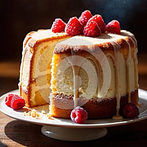 Chiffon Cake , traditional popular sweet dessert cake