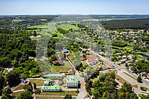 Chigirin - a city with a rich Cossack past aerial view.
