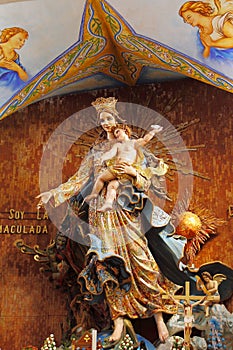 Virgen de la  Inmaculada concepcion in Chignahuapan, puebla, mexico II photo