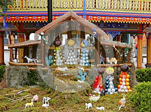 Nativity in Chignahuapan town of spheres in puebla, mexico XXIX photo