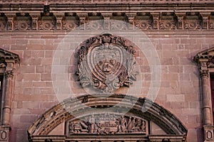 Chihuahua Coat of Arms in Stone