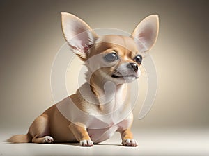 Chihuahua dog portrait, Chihuahua doggy, cute puppy portrait