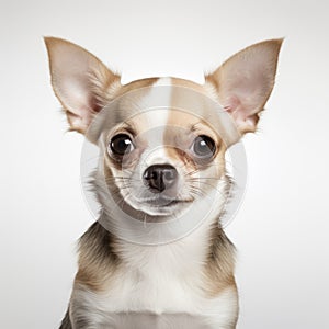 Chihuahua Dog Portrait On White Background