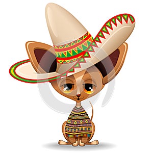 Chihuahua Tiny Puppy Dog Cartoon from Mexico