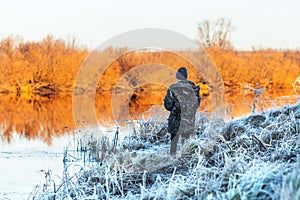 Chik river in autumn. Kolyvan district, Novosibirsk region, West