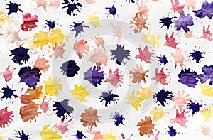 Child Abstract Painting Paint Splats