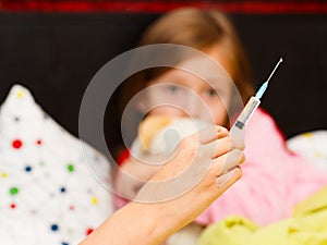 Child Afraid of Needle