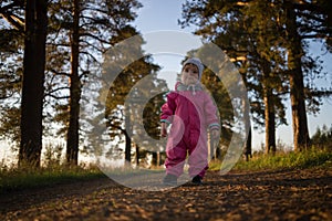 Child alone in the park