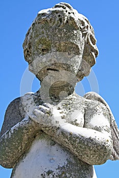 Child angel statue