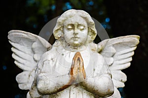 Child Angel Statue on Grave