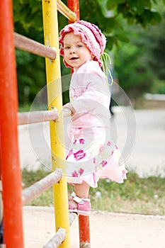 Child on bars