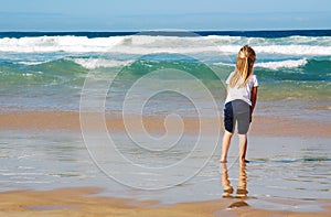 Child on beach