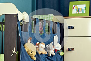 Child bedroom with bed and chest of drawers