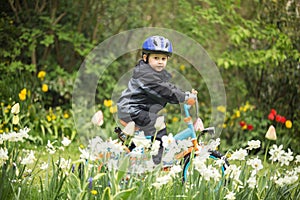 Child on bike