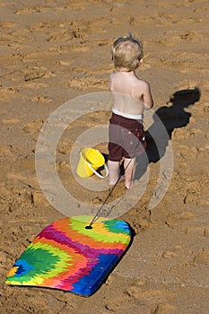 Child with Boogie Board