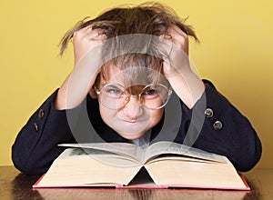 Child with book