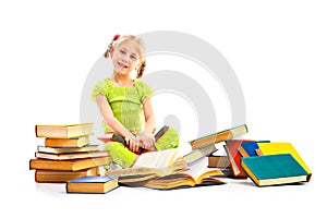 Child with book