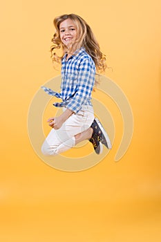 Child bounce with smiling face