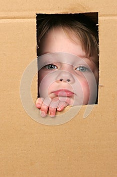 Child in box