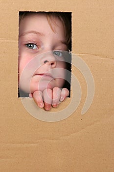 Child in box