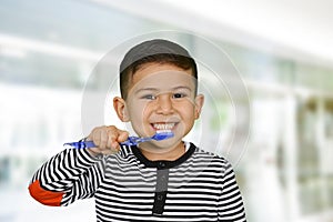 Child Brushing Teeth photo