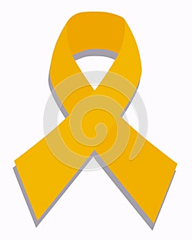 Child cancer yellow ribbon or remember our troops