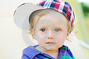Child with cap