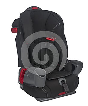 Child car seat on a white background