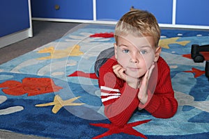Child on carpet