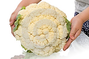Child with cauliflower