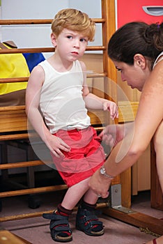 Child with cerebral palsy