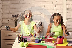 Child Childhood Children Happiness Concept. Arts and crafts