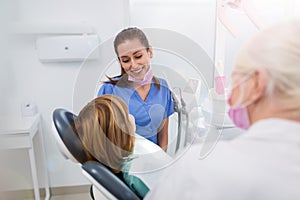 Child at the dentist