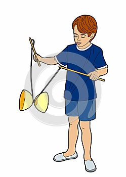 Child with a diabolo
