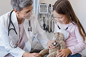 Child at doctor office