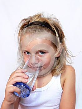 Child drinking water
