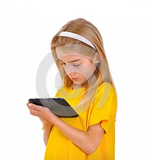 Child and e-book