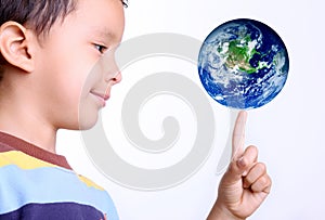 Child and earth