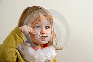 Child eating photo