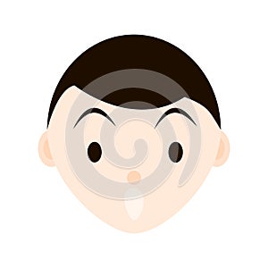 Child emotions, faces set