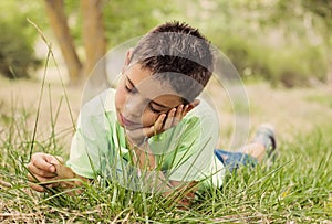 Child enjoying the nature