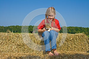 Child at farm.